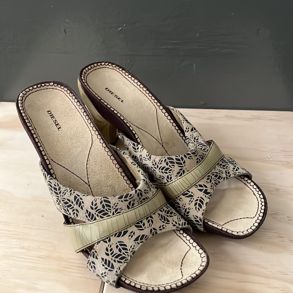 DIESEL Funky Open-Toed Heels Size 7 - Picture 2 of 4